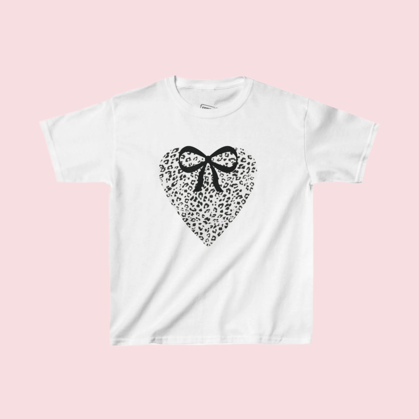 Cheetah Print Heart Baby Tee