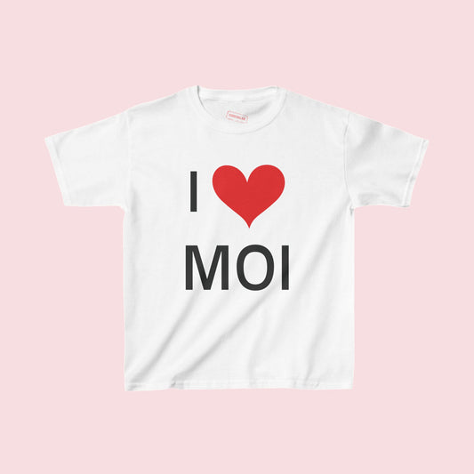 I ❤️ MOI baby tee