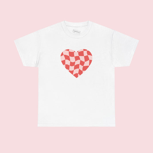 CHECKERED HEART TEE