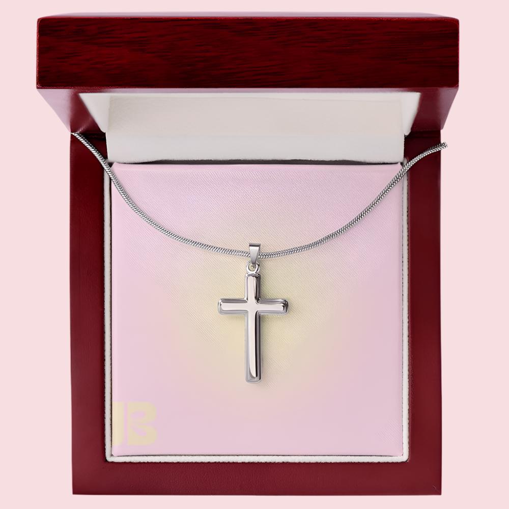 CROSS NECKLACE (snake chain)